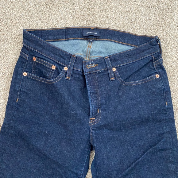 J. Crew 8" inch toothpick Jean. 28 tall/ I cut them ankle length (I am 5'6). - Picture 4 of 4